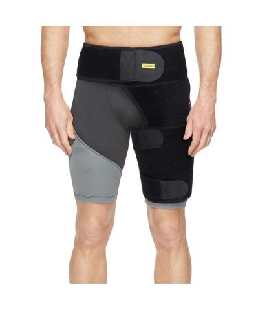 Bandage to support groin groin support compression cuffs for thighs and groin thighs compression adjustable relieves muscle pain and sports injuries - Buy Online on GoSupps.com