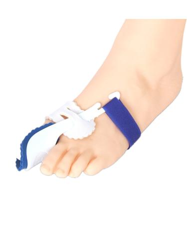 A Pair of Big Toe Bunion Straighteners Night Splint Hallux Valgus Pad Correctors Foot Care (White+Blue) - Buy Online on GoSupps.com