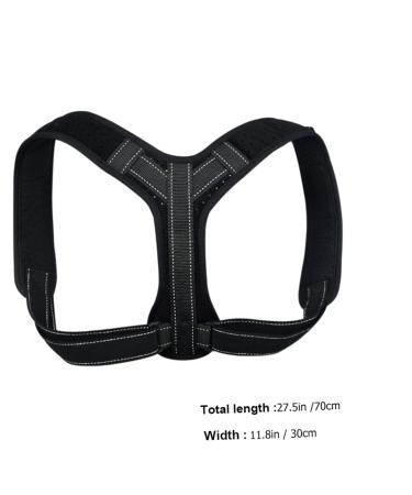 FOMIYES Black Belt Shoulder Posture Brace | Posture Trainer & Harness for Enhanced Alignment - Buy Online on GoSupps.com