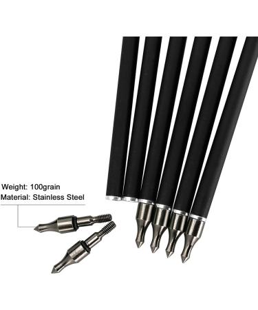 Musen 28/30 Carbon Archery Arrows 12pcs | Shaft Spine 500, GPI 13.0 | Removable Tips | Compound & Recurve Bow | Hunting & Target Practice (Black 28) - Buy Online on GoSupps.com