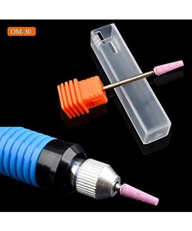 5pcs Ceramic Stone Nail Drill Bits Set for Manicure Machines - 3/32 Rotate Burr Cuticle Milling Tools - Buy Online on GoSupps.com