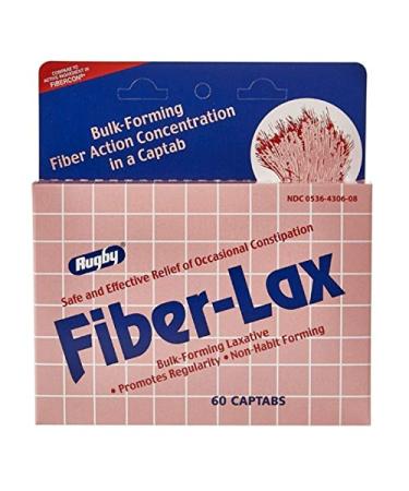 Rugby Fiber-Lax Polycarbo 500 Mg Tablets 60 Ea