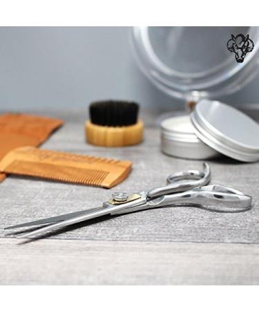 Eberbart Bartscher: Professional Rust-Free Stainless Steel Hair Cutting & Trimming Set with Synthetic Leather Etui & Free Book - Precision Beard & Facial Hair Care 18 cm - Buy Online on GoSupps.com