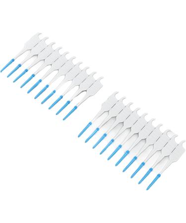 Buy Portable Silicone Interdental Brushes - 200 Pack Mint Green | Travel-Friendly Toothpicks for Gum Protection - Buy Online on GoSupps.com