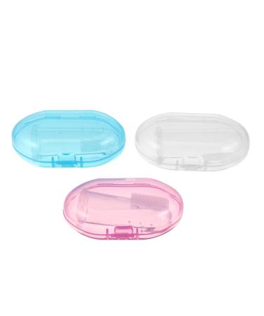 Healeved 3st silicone milk toothbrush toothbrush finger toothbrush made of silicone cotton stuff for babies finger toothbrush for babies fingertips toothbrush pebbles chewing gel child