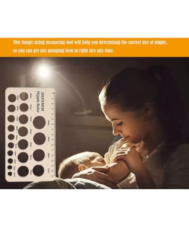 Nipple Rulers Silicone - Breast Pump Sizing Tool for New Mothers - Find the Perfect Flange Size for Optimal Comfort - Buy Online on GoSupps.com