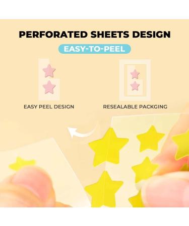 Buy Colorful Hydrocolloid Pimple Patches for Face | Star Acne Stickers in Small Medium Large | Salicylic Blemish Treatment - Buy Online on GoSupps.com