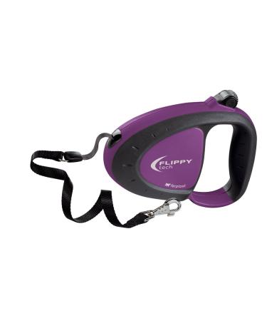 Ferplast dog leash flippy tech roller leash large dogs up to 50 kg.Extendable belt strap max. 5 m. Individual locking and unlocking button purple max 50 kg - 5 m belt viola - Buy Online on GoSupps.com