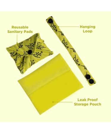 Pee Safe Reusable Sanitary Pads Bundle | Highly Absorbent & Skin Friendly | Includes 3 Regular Pads, 1 Overnight Pad, and Leak Proof Pouch | Lasts Up To 1 Year - Buy Online on GoSupps.com