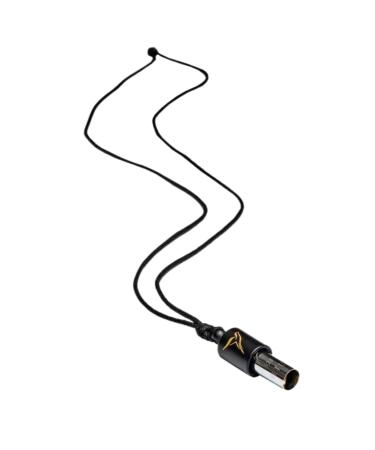 Lovetuner Breathing & Meditation Tuning Necklace 528 Hz Whistle |528 Hz Solfeggio Frequency |Breathwork Necklace Mindfulness Device for Anxiety & Stress Relief Through Sound Healing Black Waxed Cotton Cord
