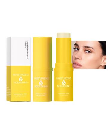 2 Pcs Hydrating Multi Balm Sticks All-in-One Hydrating Moisturizing Stick-Lip Balm Eye Cream Neck Cream and Make Up Base Hydrating Face Sticks Body Hydrating Sticks for Dry Skin Yellow One Size