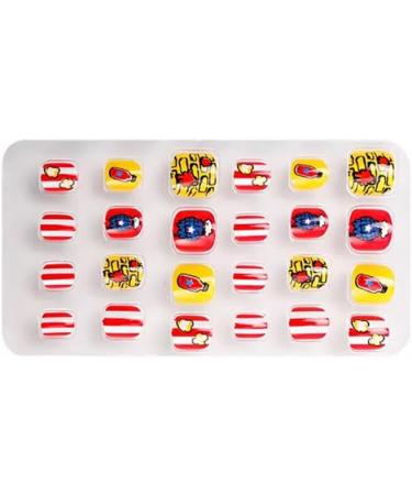 dijiusidy 1 Set Christmas Nail Wraps Cartoons Style Decor Adorable False Fingernails Children Removable Art Decals DIY Manicure PNT-16-18 - Buy Online on GoSupps.com
