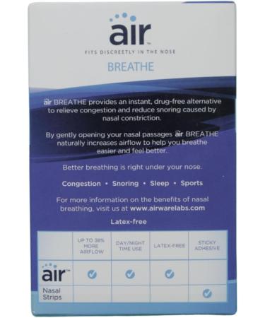 AirWare Breathe | Adhesive-Free Nasal Breathing Aid for Small Noses | Size Small (14) - International Shipping Available - Buy Online on GoSupps.com
