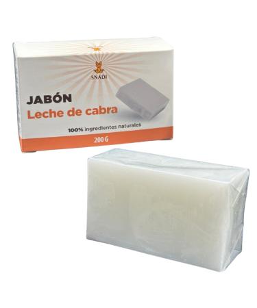 Snadi 100% Natural Goat's Milk Soap | 200g | Intense Moisturizing | Gentle on Sensitive Dry Skin Skin with Eczema Psoriasis or Acne | For Face and Body