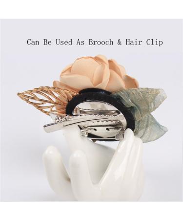 yangzerang Flower Hair Clip Flower Hairpin Floral Hair Accessories Multicolor Rose Hair Barrette Accessories for Women Girls Jewelry Party Wedding Dress Bag Decor - Buy Online on GoSupps.com