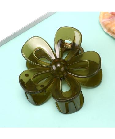xbiez Hair Claw Clip for Women Beach Flower Hair Clip Hair Banana Clip Jaw Clamp Hair Barrettes Female Hair Decorative Jewelry Gray - Buy Online on GoSupps.com