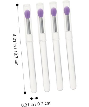 Baluue 24 Pcs Silicone Lip Brush Eyeshadow Applicator Lipstick Applicator Scrubber Clear Makeup Applicator - Buy Online on GoSupps.com