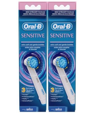Oral B Sensitive Electric Toothbrush Replacement Brush Heads - 3 ct - 2 pk