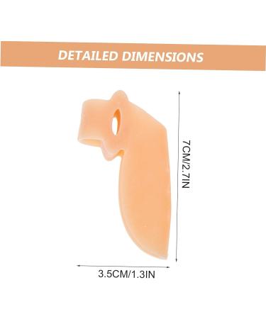 BESPORTBLE Silicone Toe Separator and Protector - 4 Pairs Skin Color - Toe Dividers for Big Toe Isolation - Bunion Toe Spacers and Straightener - Buy Online on GoSupps.com