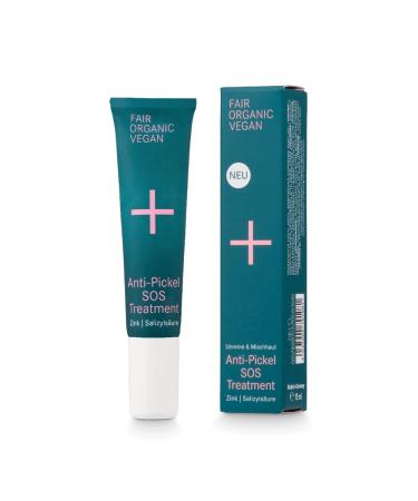 i+m Naturkosmetik i+m SOS Anti-Pimple Treatment 15ml - Organic Face Pimple Cream - Immediate Anti-Pimple Care with Zinc and Salicylic Acid - Natural Cosmetic for Impure Skin - 100%