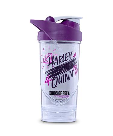 Shieldmixer Hero Pro Classic Shaker Harley Quinn BOP - BPA-free - Gym Accessories - Protein Shaker - Fitness Drinking Bottle - White - 700ml