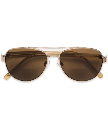 Sofia Vergara x Foster Grant Carmen Aviator Sunreaders - Shiny Bronze, 57mm, 2x Magnification - Buy Online on GoSupps.com