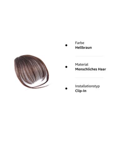 Frcolor Clip-in Bangs Hair Extension for Everyday Cosplay - Light Brown | International Shipping Available - Buy Online on GoSupps.com