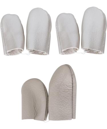 VILLCASE 12 Pcs Knit Mittens Thimble Set - Leather Finger Protectors for Knitting Sewing & Needle Felting - Craft Shield Covers & Thumb Thimbles - Buy Online on GoSupps.com
