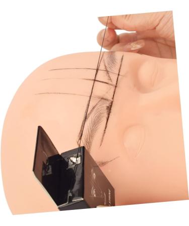 Beatifufu Eyebrow Ink Make up Kit Thread Kit Eyebrow Mapper Tool Premium Eyebrow Corrector Wire Box Cosmetic 4.6x1.8x7.5cm Black - Buy Online on GoSupps.com