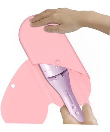 Portable Curling Iron Bag & Hair Curler Storage Anti-Perm Travel-Friendly Heat-Proof Protection | Pink Hair Rollers & Wand Organizer - Buy Online on GoSupps.com
