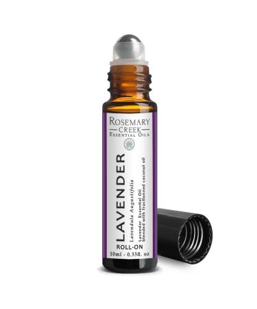 10 ml Lavender Essential Oil Roll-On - Aromatherapy and Massage Therapy - Prediluted Oil - 100% Pure and Natural Oil - by Rosemary Creek Essential Oils