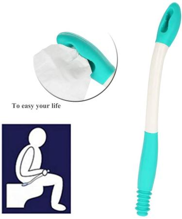 Toilet Aid Tool Long Range Comfort Easy Wipe Long Handle Bottom Wiper Holder Toilet Paper Tissue Grip Self Wipe Aid Helper Suitable for those with arm or back strength disorder - Buy Online on GoSupps.com