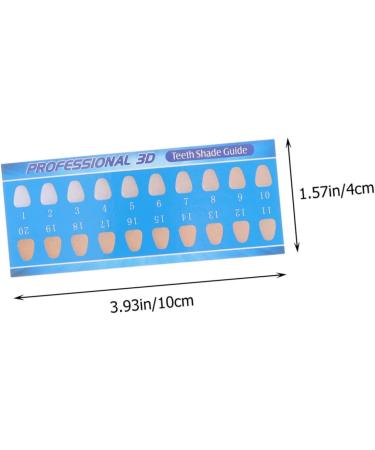 GATUIDA 90 STK Tooth Color Card Ultimate Oral Care Tooth Whitening Bleaching & Shade Guide for Perfect Teeth Color - Buy Online on GoSupps.com