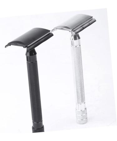 WOONEKY Manual Razor Set for Men - Hair Shaver & Mustache Trimmer - Metal Blade Compact Design 10.3x4cm - Buy Online on GoSupps.com