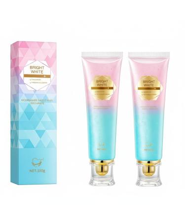 zowamap 2Pcs Nicotinamide Whitening Toothpaste for Stain Removal Natural Teeth Whitening Enamel Safe Bright Smile Fresh Breath