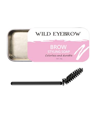 NVOQILIN Eyebrow Soap, Eyebrow Styling Soap, 4D Eyebrow Gel, Eyebrow Setting Wax, Eyebrow Makeup Balm, Cosmetic Pomade Balm