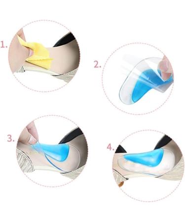 FOMIYES 12 Pairs High Arch Support Insoles - Gel Foot Pads for Plantar Fasciitis Relief & Comfort - Buy Online on GoSupps.com
