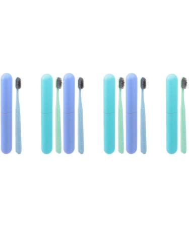 Gatuida 6 STK toothbrush set toothbrush with soft bristle travel toothbrush soft toothbrush wheat gum care toothbrush ultra toothbrush household gift travel pp-raw material