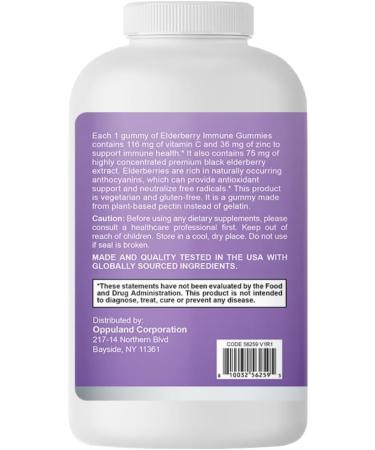 Immune Support Gummies - Elderberry Vitamin C Zinc Supplement for Adults & Kids - Daily Multivitamin Gummies to Boost Immunity Power & Wellness Naturally Chewable Supplements - 180 Day Supply 180 Count (Pack of 1) - Buy Online on GoSupps.com