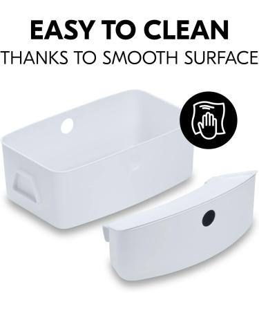 Hauck Alpha+ White Storage Box Set - Set of 2 | Practical Organising Boxes for Highchair - Buy Online on GoSupps.com