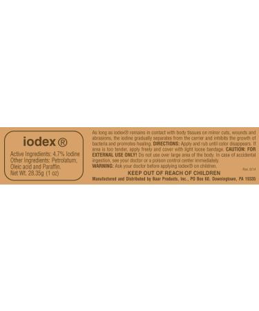 Baar Iodex Regular Topical Ointment 1-Ounce Jar - Fast Relief for Pain & Discomfort | International Shipping Available - Buy Online on GoSupps.com