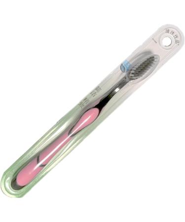 Manual Charcoal Toothbrush - Ergonomic Soft Bristle Tooth Brush for Travel | 1 Pc 19cm Random Color - Buy Online on GoSupps.com