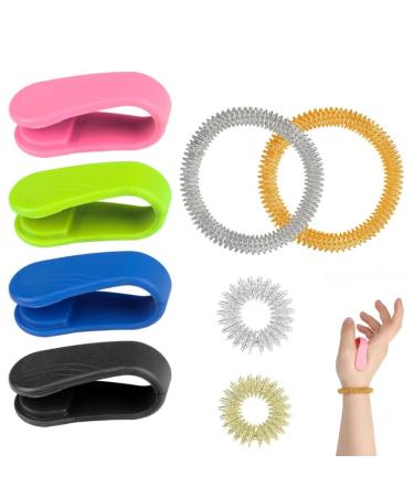 Acupressure clip massage acupressure clip 16 pieces acupressure ring hand clip migraine. - Buy Online on GoSupps.com