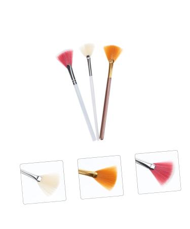 3pcs Facial Brush Set - Highlight Liquid Foundation & Blush Applicator for Dolls | Makeup Kit & Eyelashes - Buy Online on GoSupps.com