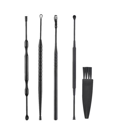 DEARMAMY 1Set Double Head Ear Scoop Cleaner Practical Ear Wax Removal Tools Ear Kit with Non Skid Handle for Safe and Cleaning