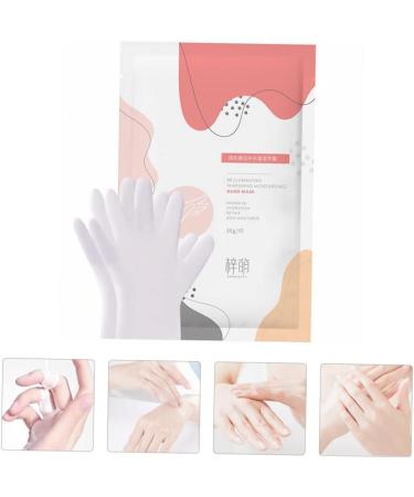 HAPINARY 2 Pairs Hand Removedor De Gel Hand Peeling Gel Boat Socks Moisturizing Gel Hand Exfoliating Gloves Cat Paw White Non-Woven Fabric Care - Buy Online on GoSupps.com