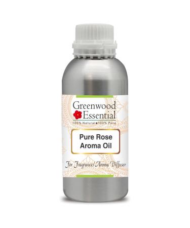 Greenwood Essential Pure Rose Aroma Oil (Suitable for Aroma Diffuser) 100% Natural Therapeutic Grade 300ml (10 oz) 10 Fl Oz (Pack of 1)