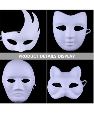 Sevacc 16-Piece DIY Paper Masks - Empty Paintable Costumes for Masquerade & Cosplay - Craft Your Own Unique Masks - Buy Online on GoSupps.com