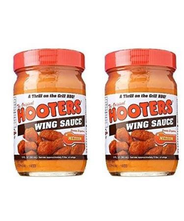 Hooters Wing Sauce, Medium, 12 oz (2 Pack)