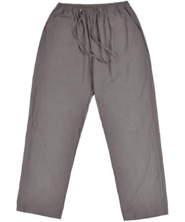 Shop Casual Cotton & Linen Pants - Loose Fit Walking Jogging & Outdoor Sports - Monochrome Fashion in Coffee - XXL Size Available - Buy Online on GoSupps.com